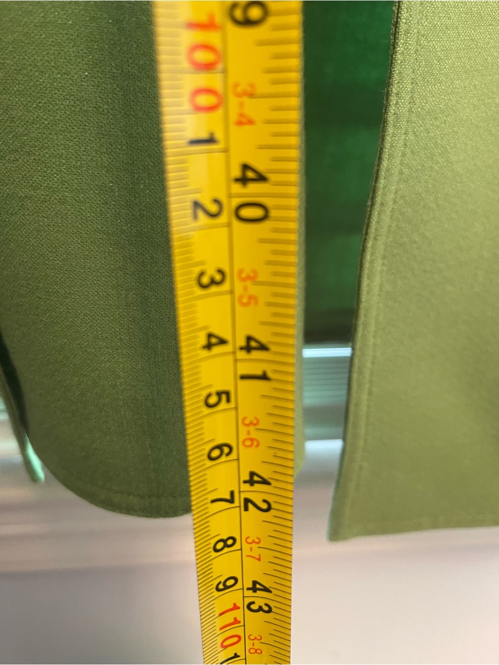 Worth Olive Green Long Blazer Coat - Picture 11 of 12